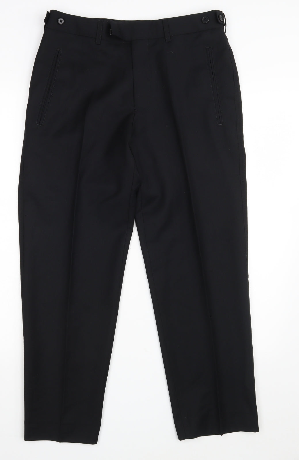 Preworn Mens Black   Trousers  Size 30 in L27 in