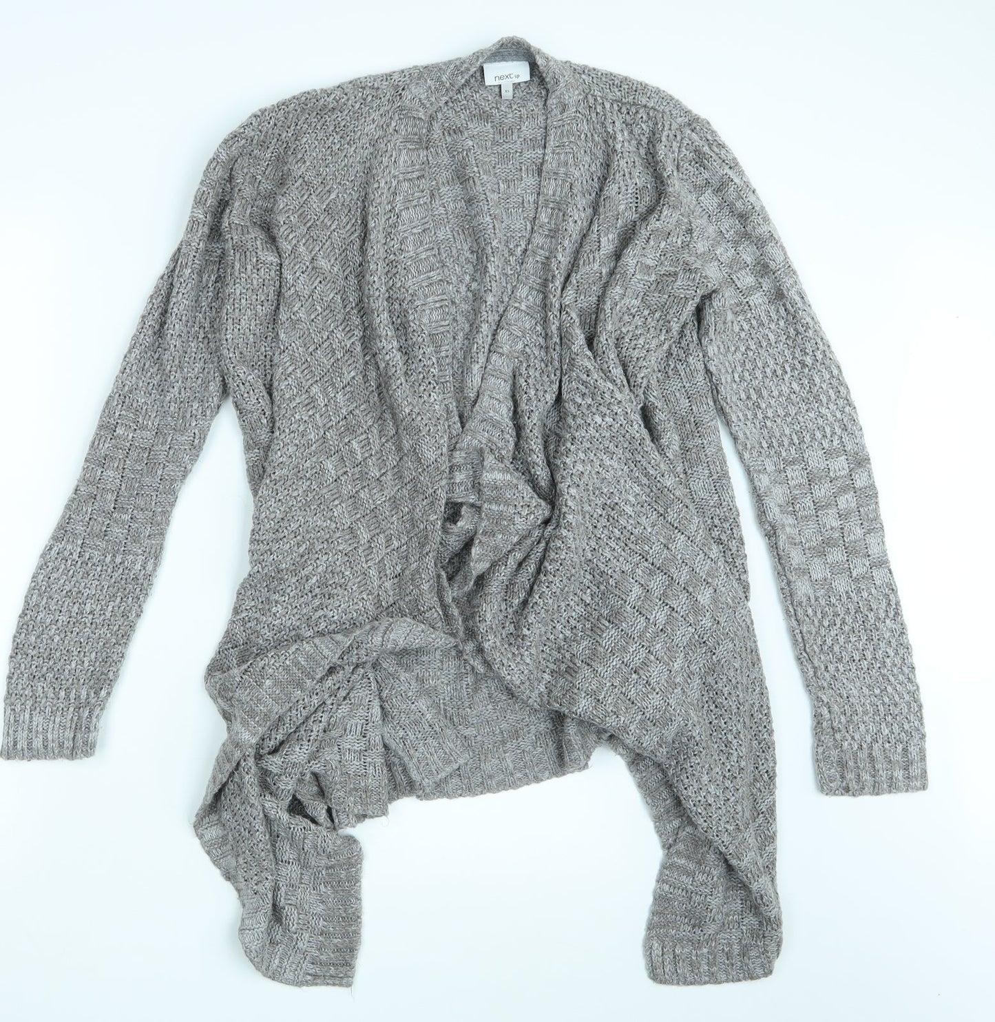 Womens UK Size XS NEXT Beige Wrap Jumper