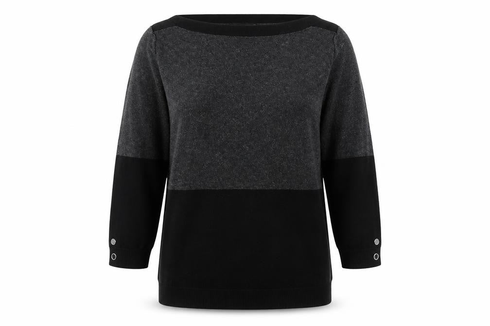 Womens UK Size 10 Papaya Black Pullover Jumper
