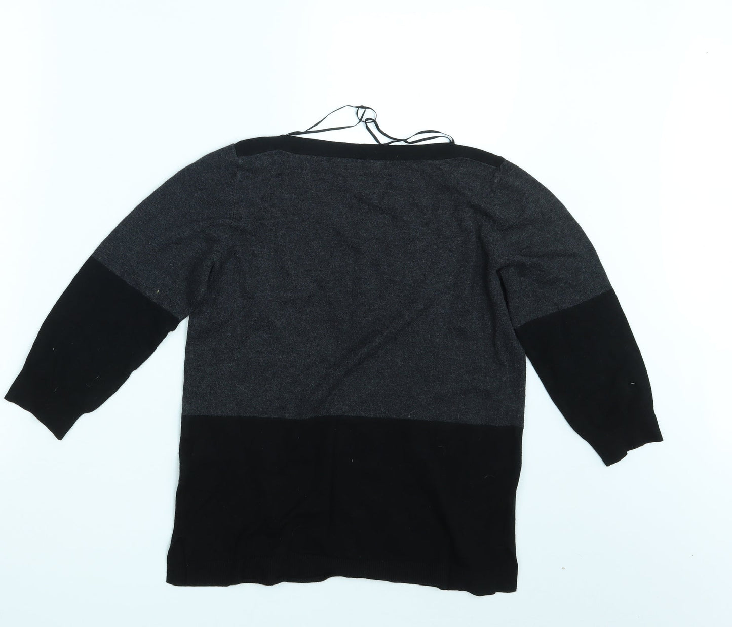 Womens UK Size 10 Papaya Black Pullover Jumper