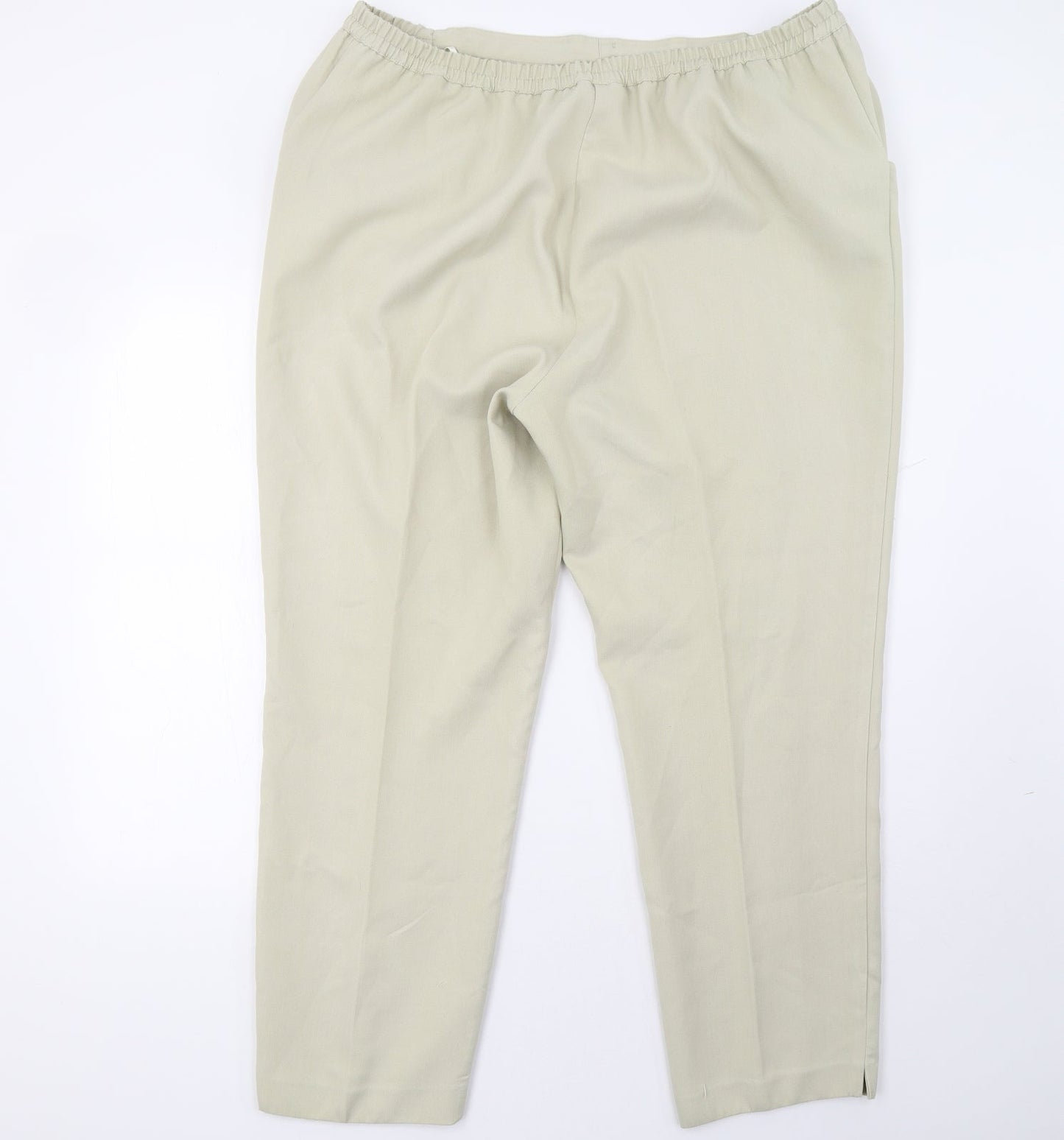 Womens UK Size 20 Marks and Spencer Regular Fit  Beige Trousers