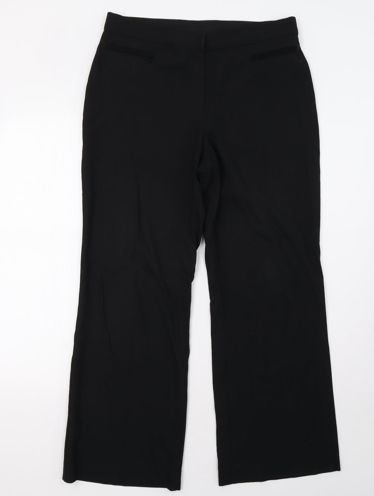Womens UK Size 14 Marks and Spencer Regular Fit  Black Trousers