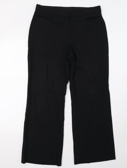 Womens UK Size 14 Marks and Spencer Regular Fit  Black Trousers