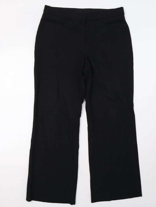 Womens UK Size 14 Marks and Spencer Regular Fit  Black Trousers