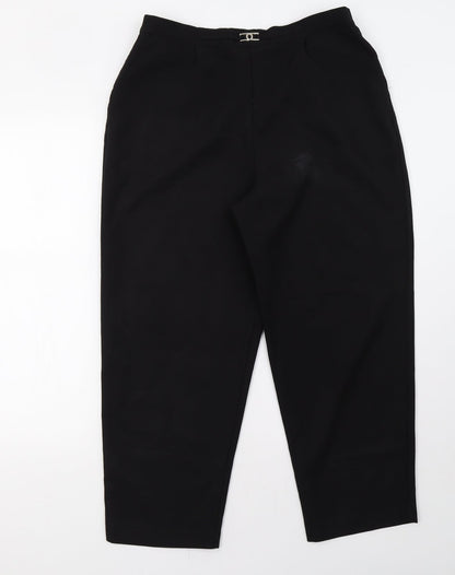 Classic Womens Black   Trousers  Size 12 L28 in