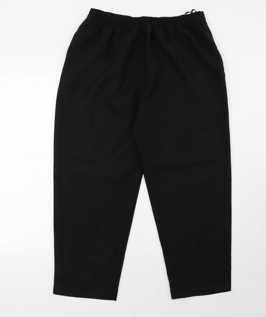 Classic Womens Black   Trousers  Size 12 L28 in