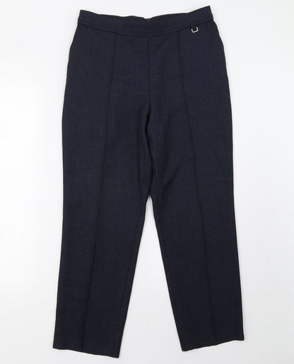 Womens UK Size 10 Marks and Spencer Regular Fit  Blue Trousers