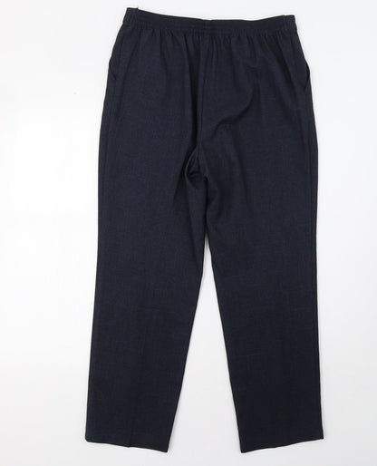 Womens UK Size 10 Marks and Spencer Regular Fit  Blue Trousers
