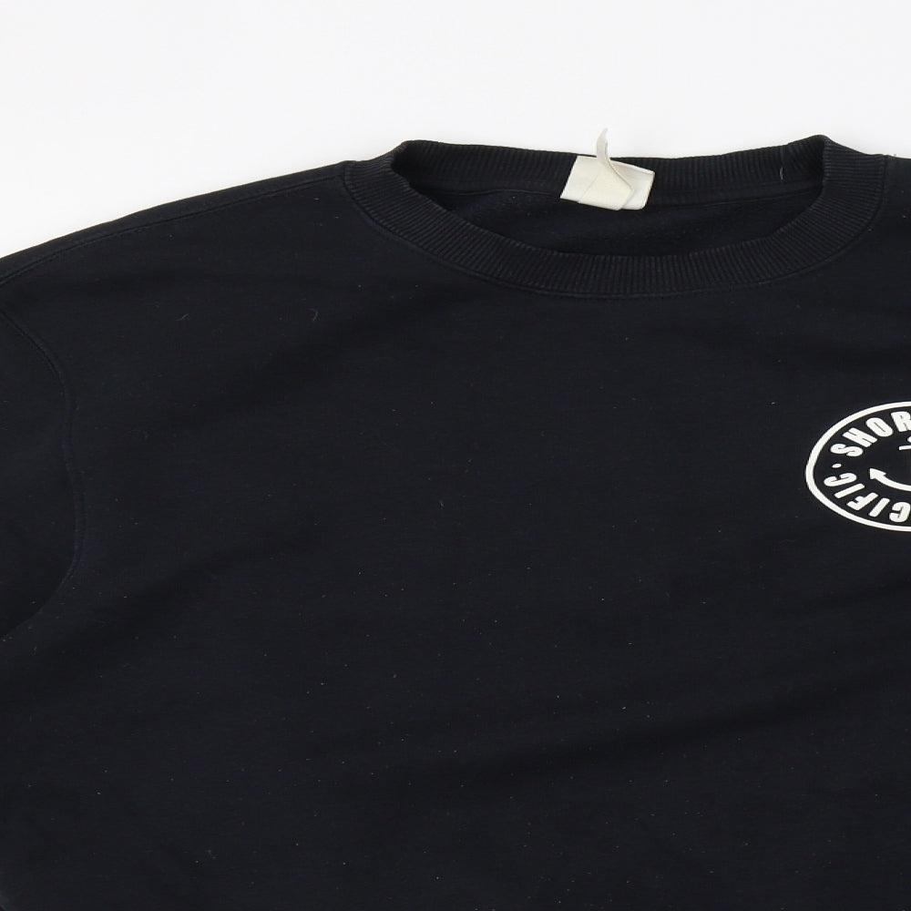 Mens UK Size S H&M Blue Pullover Sweatshirt