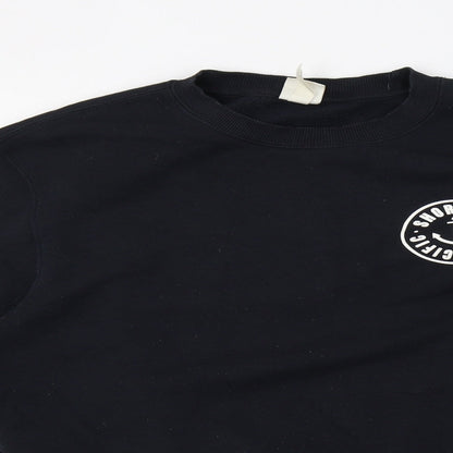 Mens UK Size S H&M Blue Pullover Sweatshirt