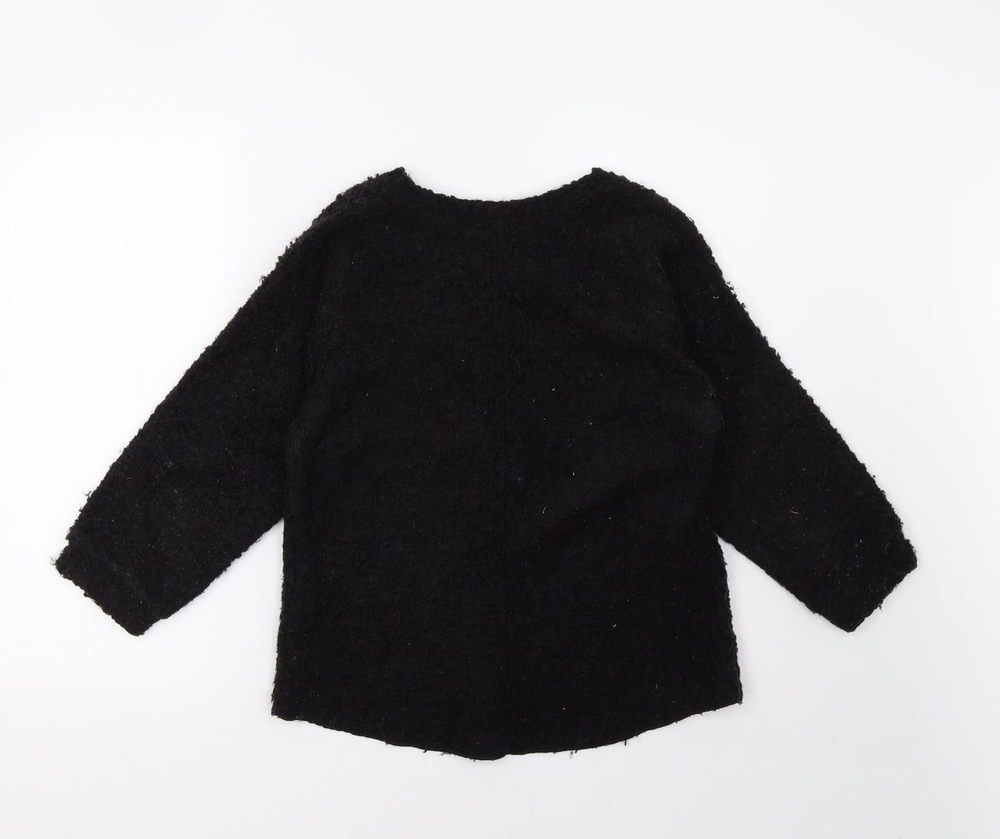 Topshop Womens Black   Pullover Sweatshirt Size 8
