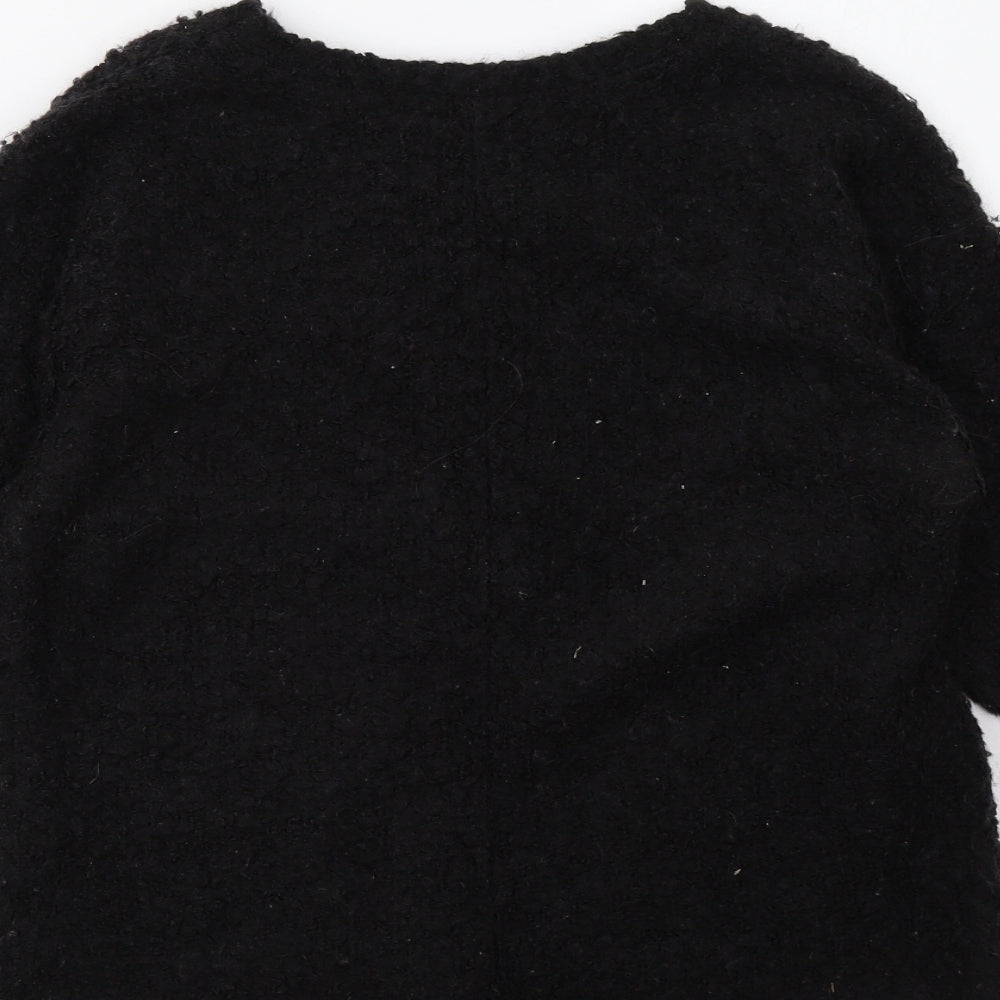 Topshop Womens Black   Pullover Sweatshirt Size 8