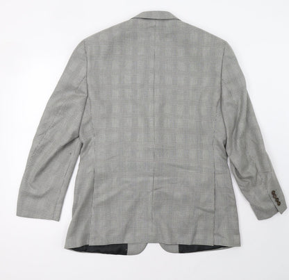 green woods Womens Grey Check  Jacket Blazer Size 40