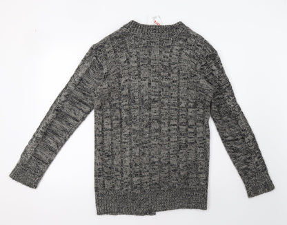 Womens UK Size L happit Grey Cardigan Jumper