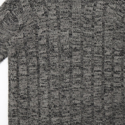 Womens UK Size L happit Grey Cardigan Jumper