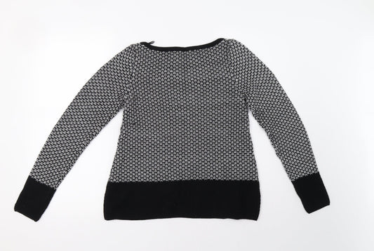 Womens UK Size 6 NEXT Black Pullover Sweatshirt