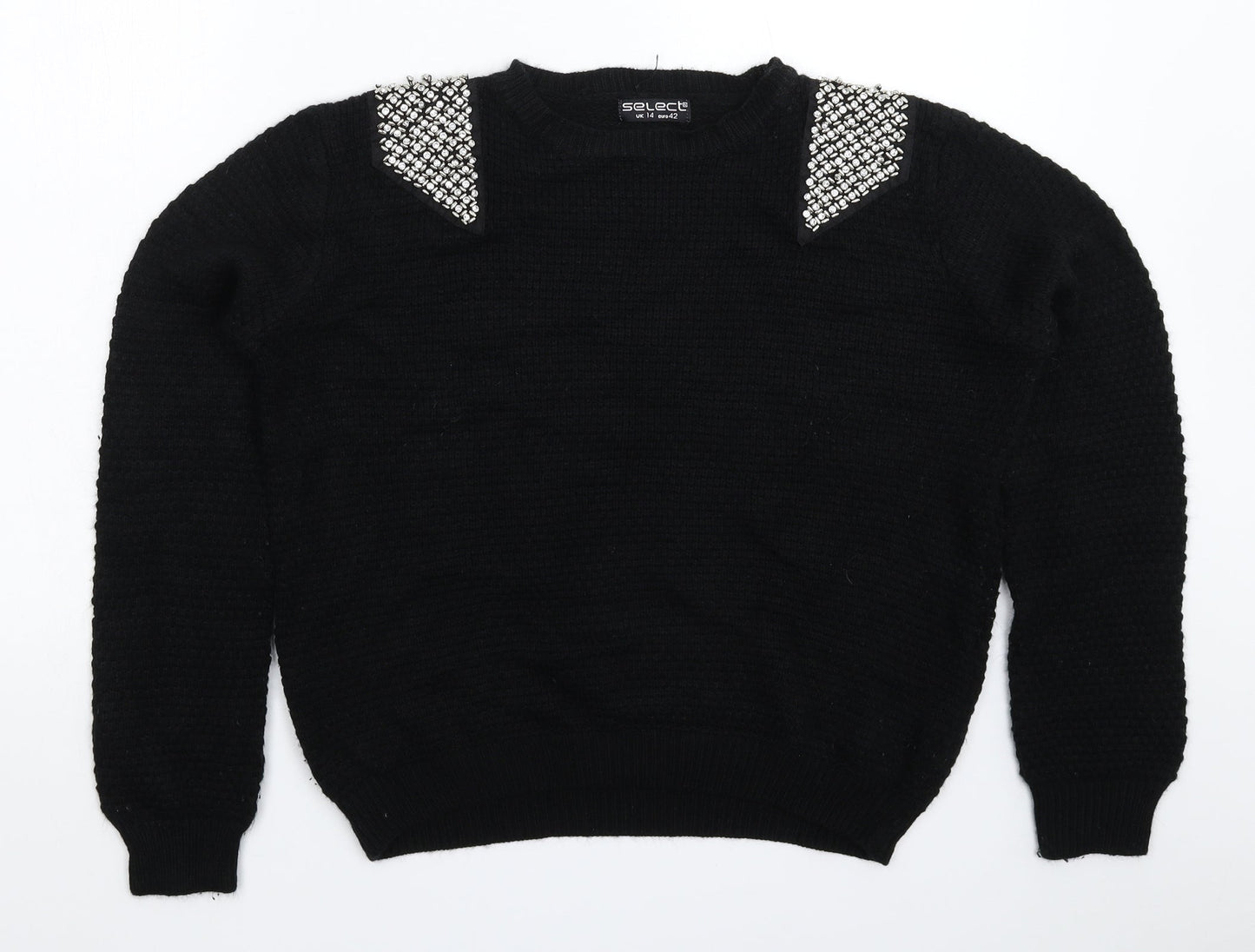 Womens UK Size 14 Select Black Pullover Jumper
