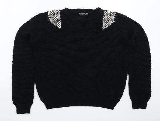Womens UK Size 14 Select Black Pullover Jumper