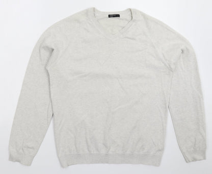 Cedar Wood State Mens Grey  Knit Pullover Jumper Size L