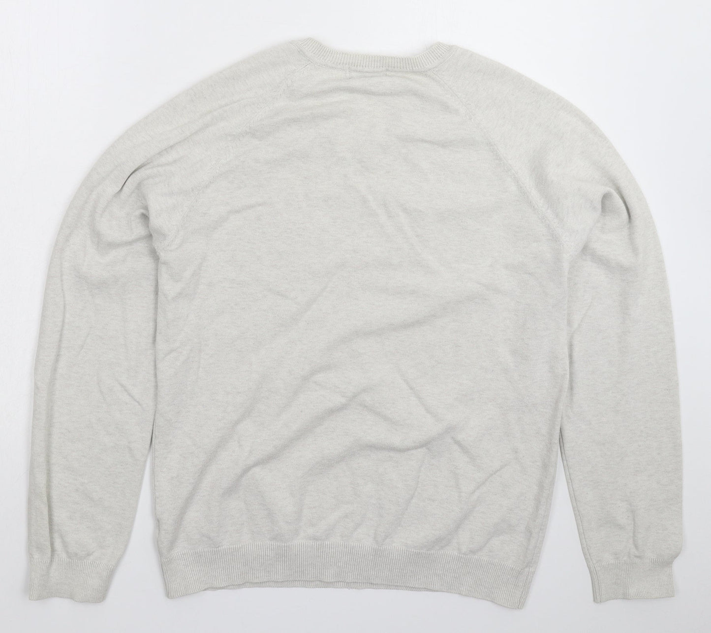 Cedar Wood State Mens Grey  Knit Pullover Jumper Size L