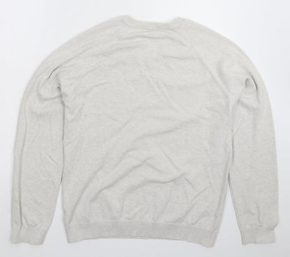 Cedar Wood State Mens Grey  Knit Pullover Jumper Size L