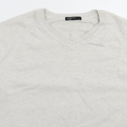 Cedar Wood State Mens Grey  Knit Pullover Jumper Size L