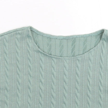 SheIn Womens Green  Knit Pullover Jumper Size M  - Crop