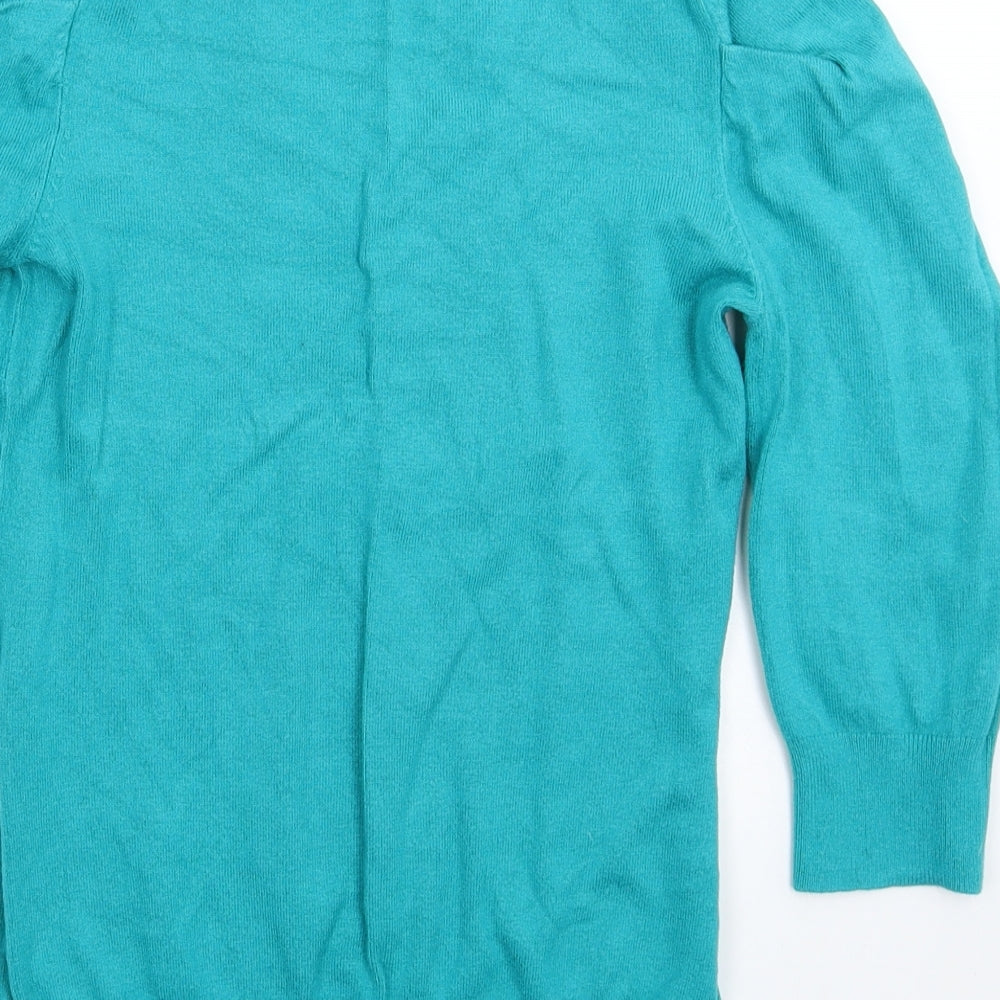 Dorothy Perkins Womens Green  Knit Pullover Jumper Size 8