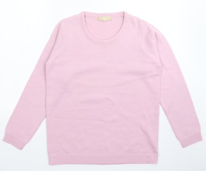 Womens UK Size 18 Daxon Pink Pullover Jumper