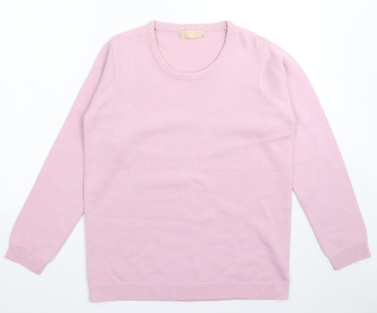 Daxon Womens Pink  Knit Pullover Jumper Size 18