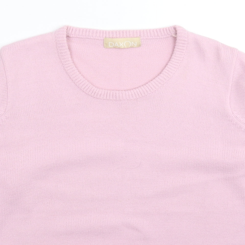 Womens UK Size 18 Daxon Pink Pullover Jumper