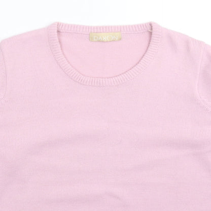 Womens UK Size 18 Daxon Pink Pullover Jumper