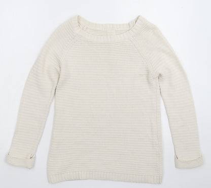 Wallis Womens White  Knit Pullover Jumper Size S
