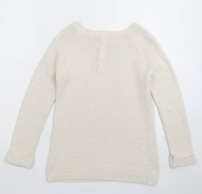 Wallis Womens White  Knit Pullover Jumper Size S
