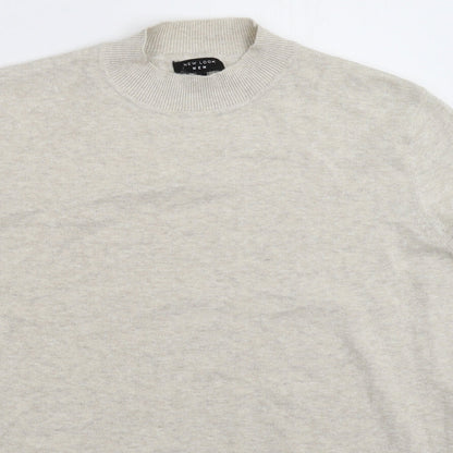 New Look Mens Grey  Knit Pullover Jumper Size L