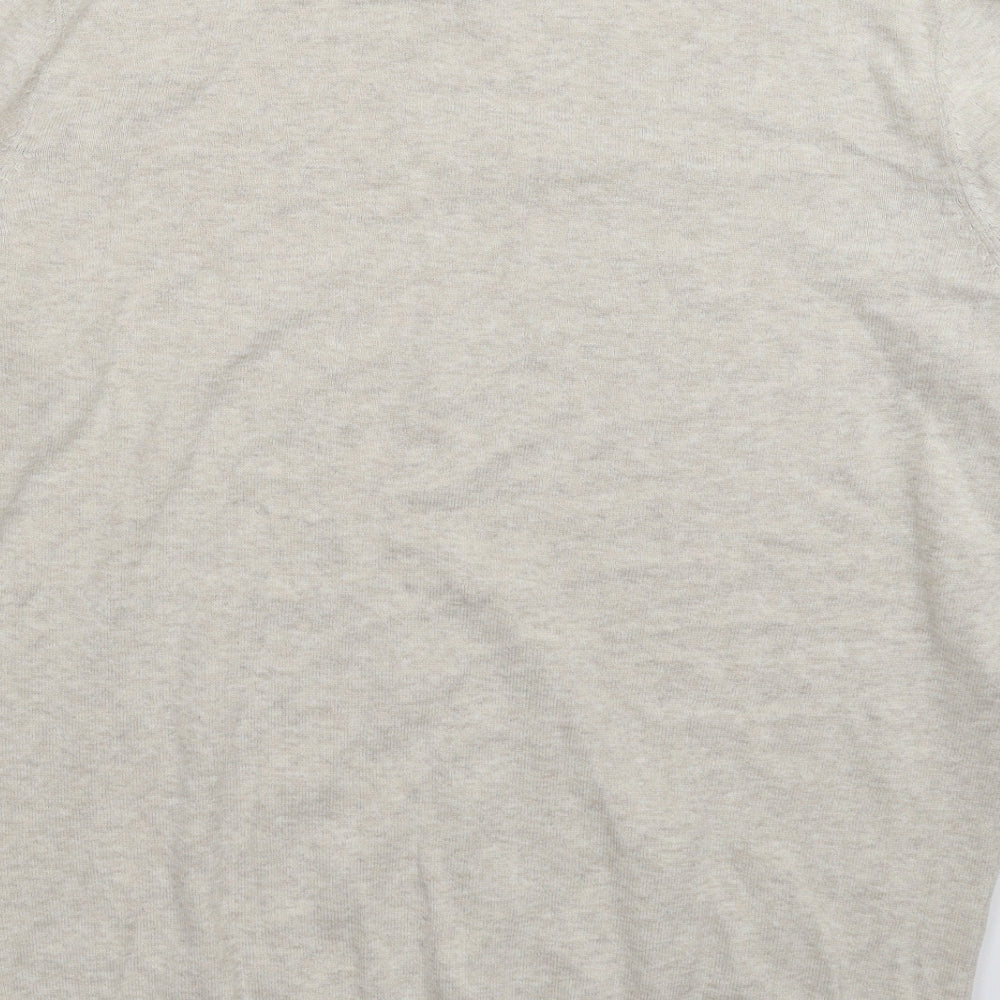 New Look Mens Grey  Knit Pullover Jumper Size L