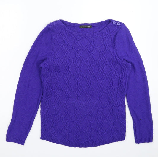 Womens UK Size XS Bonmarché Blue Pullover Jumper