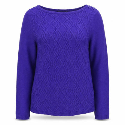 Bonmarché Womens Blue Knit Pullover Jumper Size XS