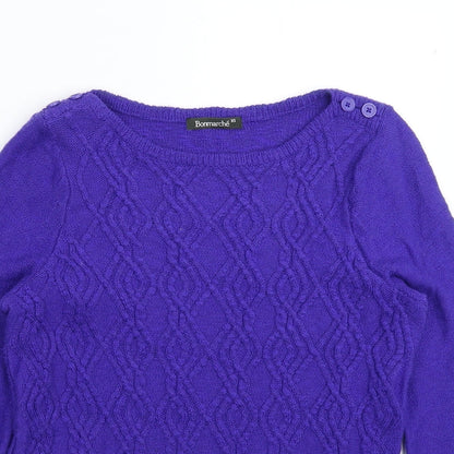 Womens UK Size XS Bonmarché Blue Pullover Jumper