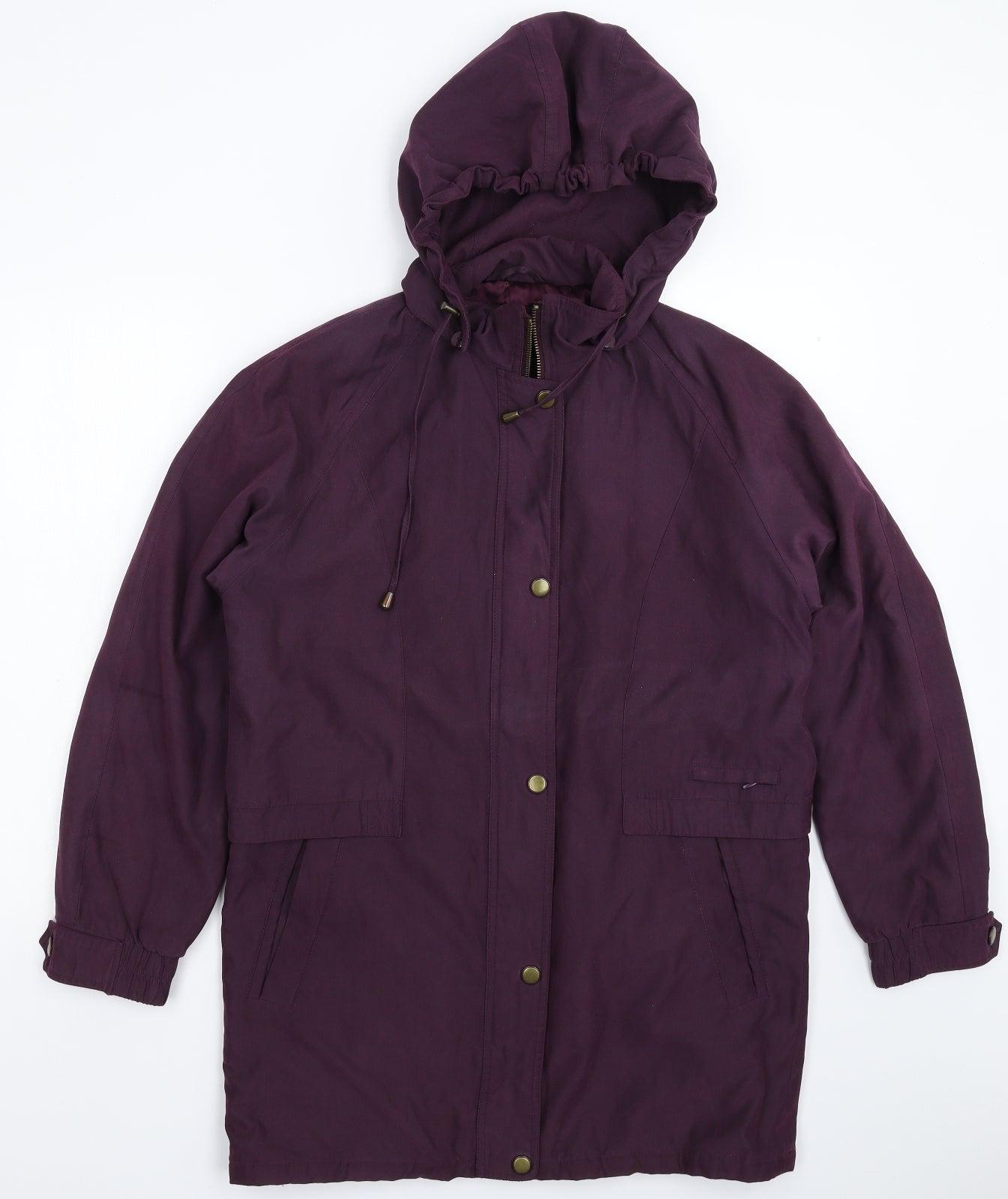 Womens UK Size 10 BHS Purple Parka Coat