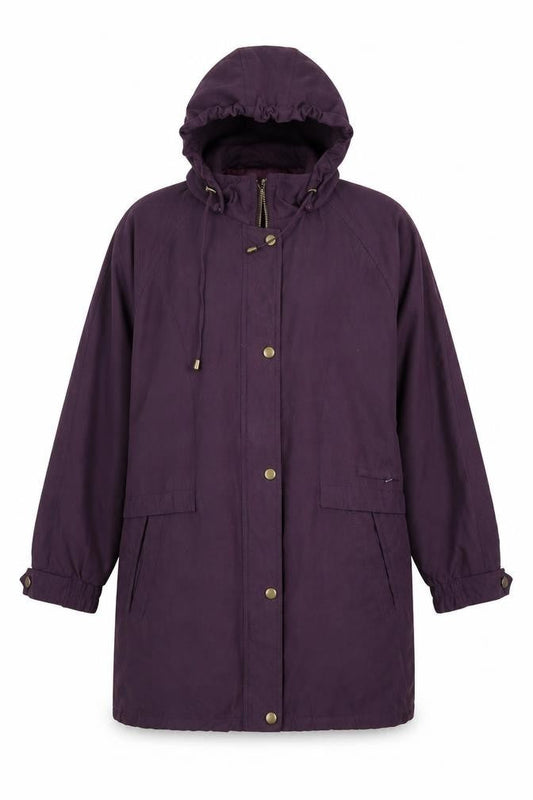 Womens UK Size 10 BHS Purple Parka Coat