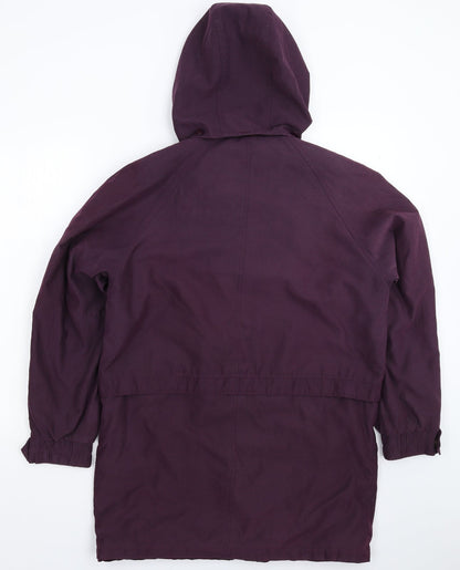 Womens UK Size 10 BHS Purple Parka Coat