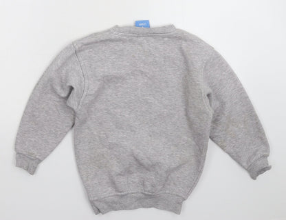 Uneek Boys Grey   Pullover Sweatshirt Size 7-8 Years