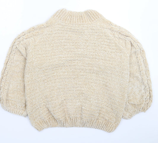 Kaleidoscope Womens Beige  Knit Pullover Jumper Size 18