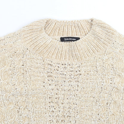 Womens UK Size 18 Kaleidoscope Beige Pullover Jumper