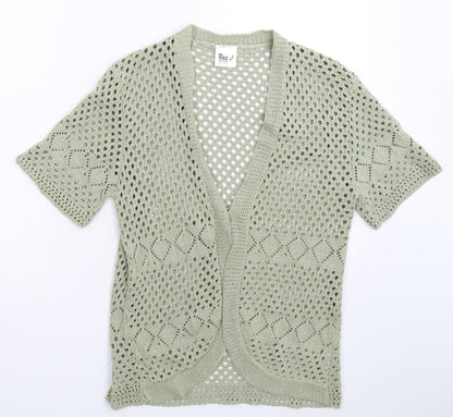 Raz Womens Green  Knit Cardigan Jumper Size S