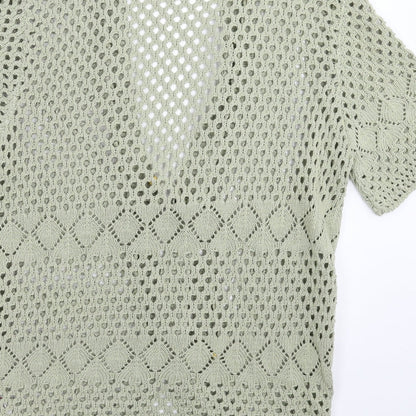 Raz Womens Green  Knit Cardigan Jumper Size S