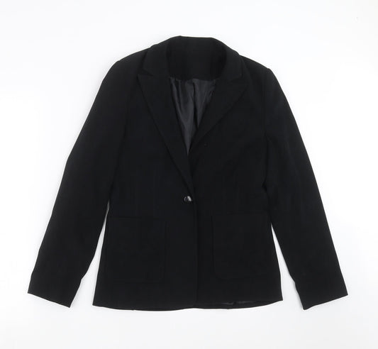 Womens UK Size 14 NL Collection Regular Black Suit Jacket