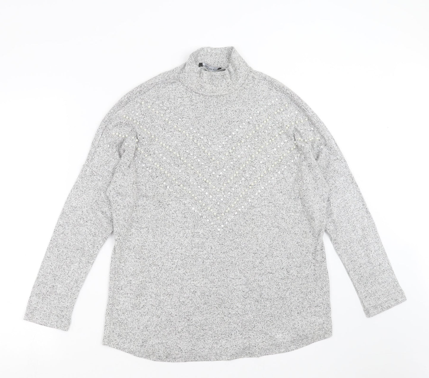 Womens UK Size S Select Grey Pullover Jumper