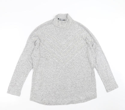 Womens UK Size S Select Grey Pullover Jumper